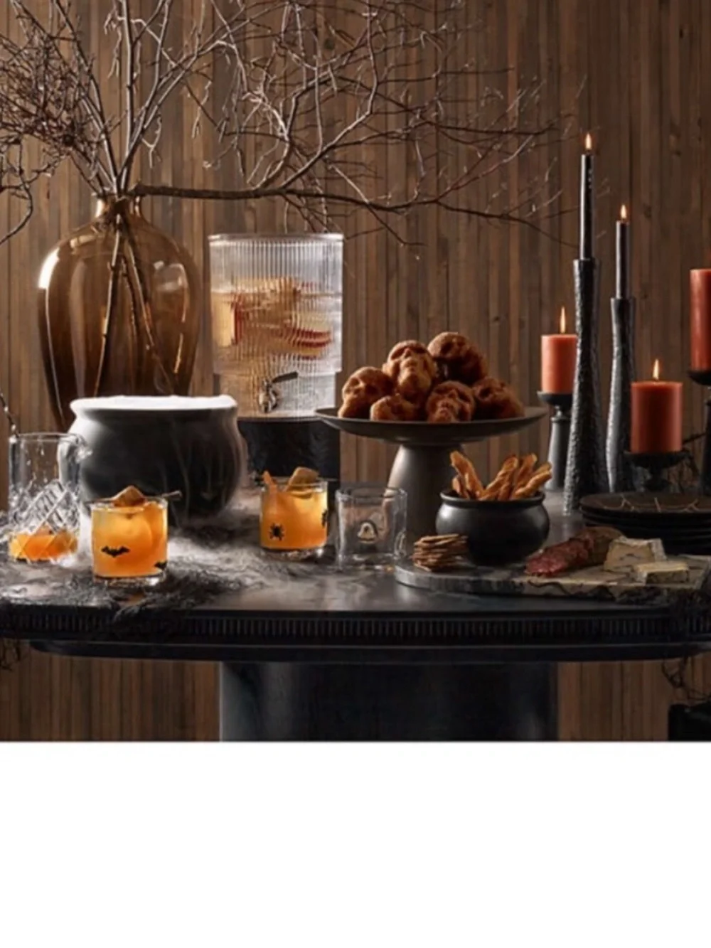 Crate and Barrel Small Ceramic Black Cauldron Bowl